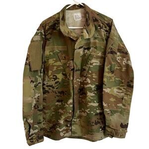 Military Large Long Jacket Shirt Camo ACU OCP Combat Coat Field 8415-01-623-5553